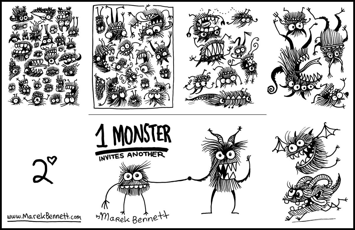 1 Monster Invites Another – www.MarekBennett.com