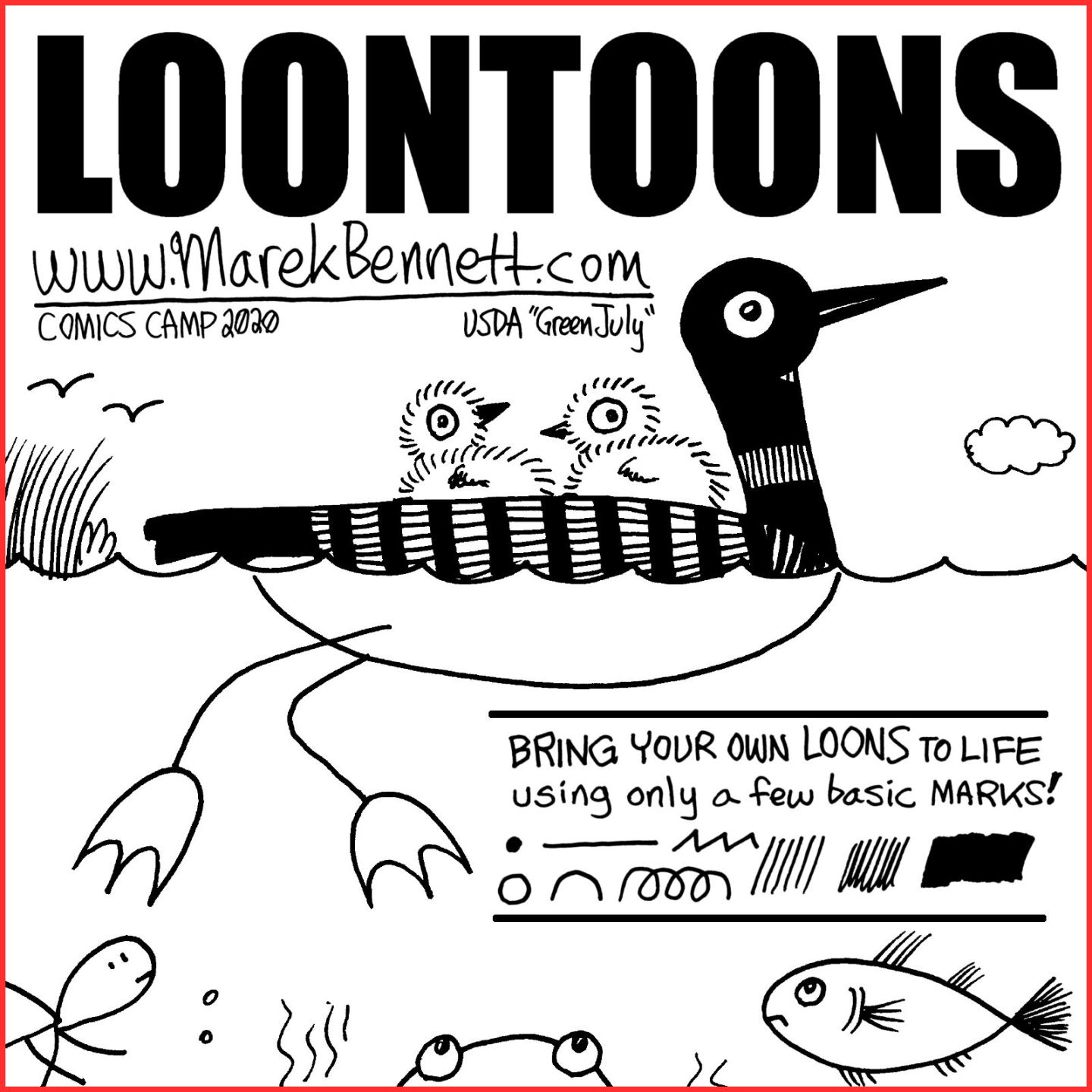 Loon Magazine Mini-Comics by Marek – www.MarekBennett.com