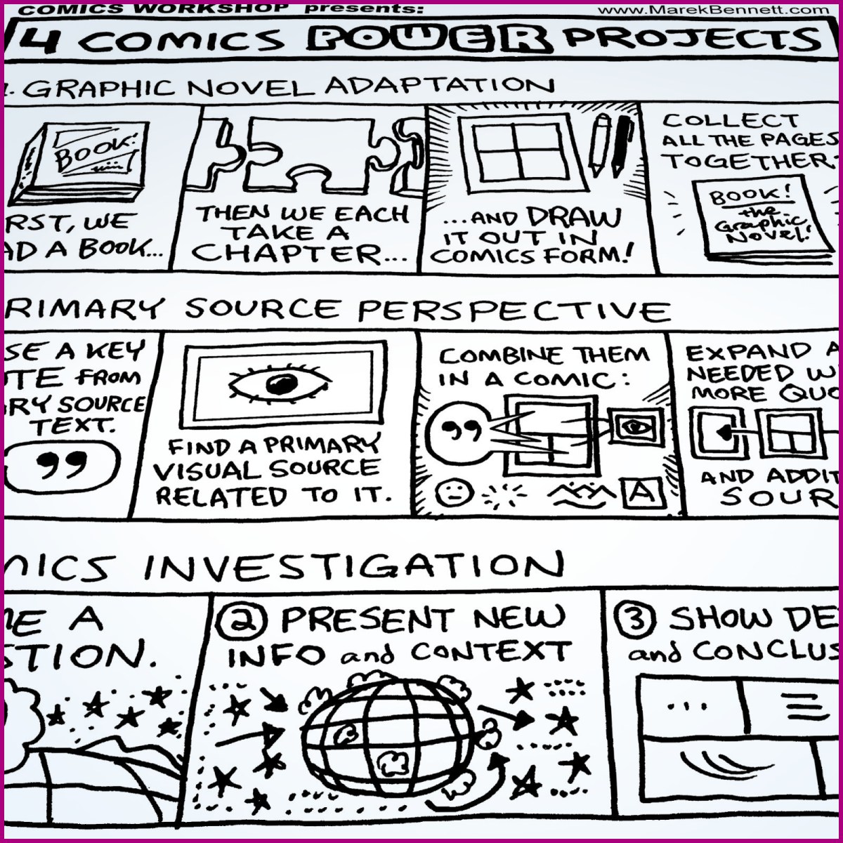 Comics Project Outlines