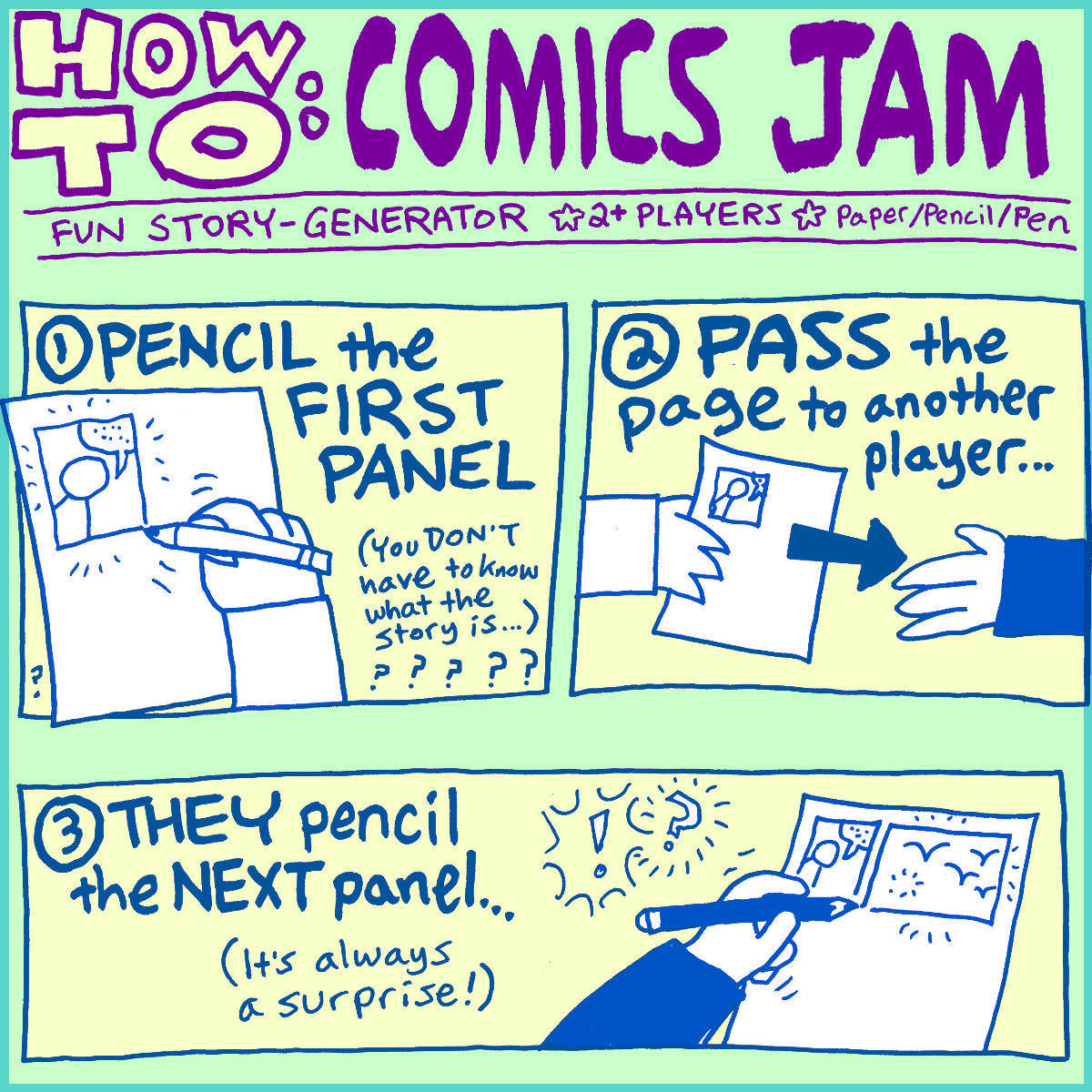 How to COMICS JAM!