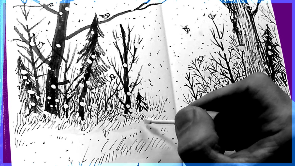 Sketchbook: Snow + Woods +&nbsp;Birds