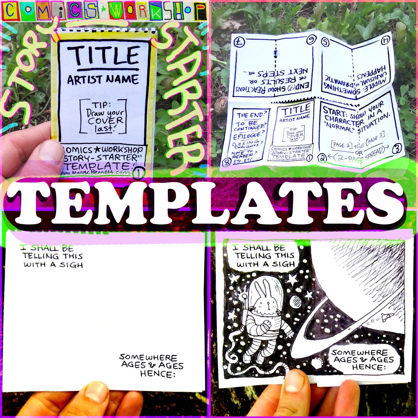 STORY IDEAS for your Mini-Comics 📖 (Printable) – www.MarekBennett.com