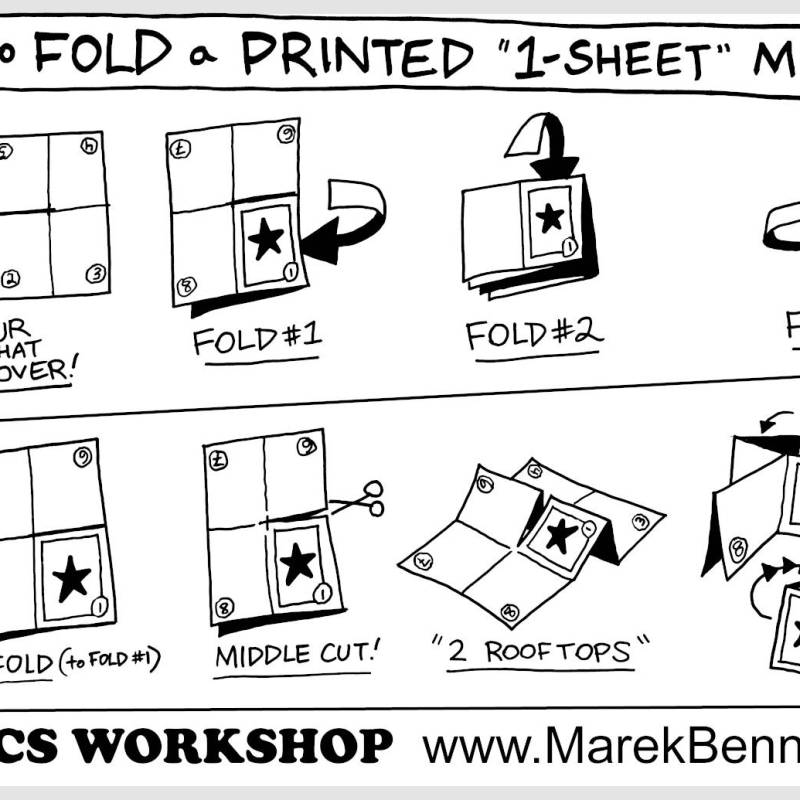 How to Fold a Printed “1-Sheet” Mini