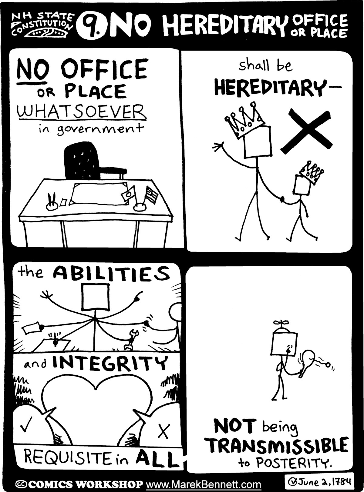 NH COMICStitution / ARTICLE 9: No Hereditary&nbsp;Office