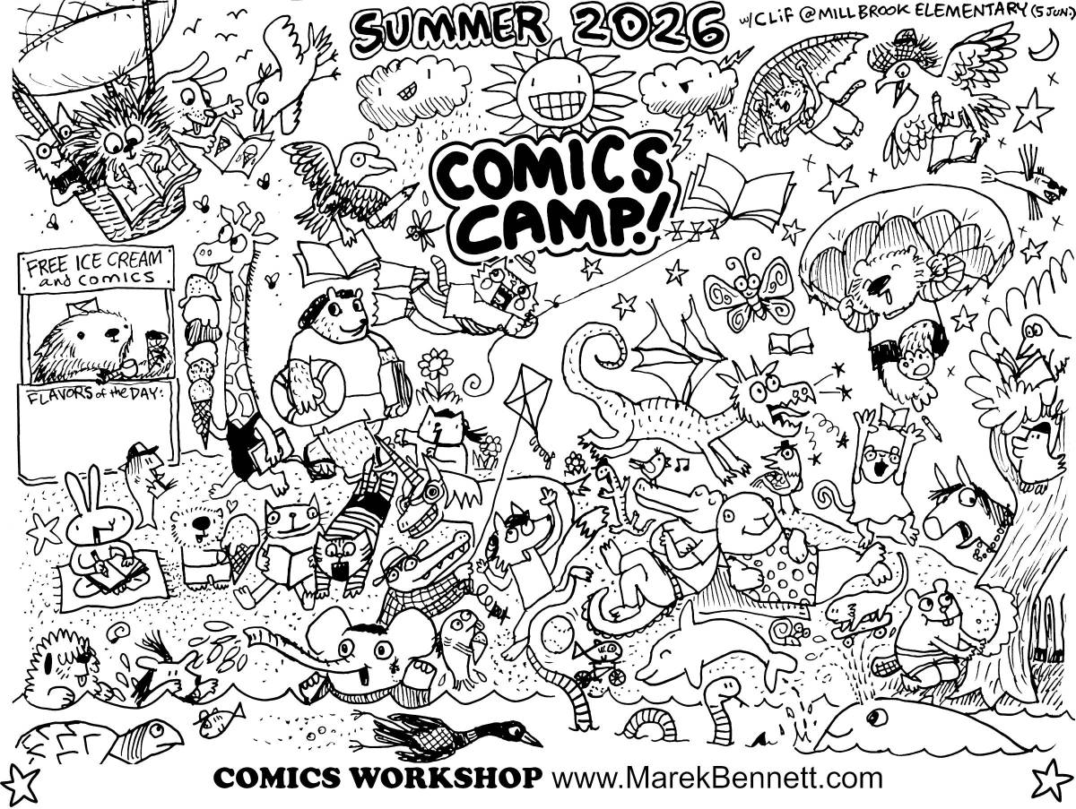 COMICS CAMP 2026 🏖️ Beach Party&nbsp;Poster!